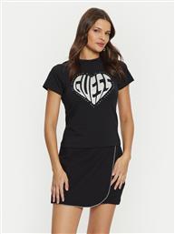 T-SHIRT V5RI08 J1314 ΜΑΥΡΟ SLIM FIT GUESS