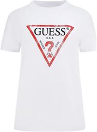 T-SHIRT W2BI69 K8FQ1 ΛΕΥΚΟ REGULAR FIT GUESS