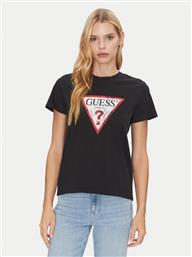 T-SHIRT W2BI69 K8FQ1 ΜΑΥΡΟ REGULAR FIT GUESS