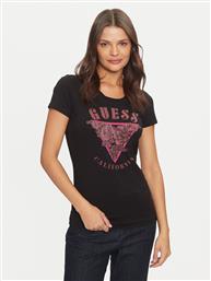 T-SHIRT W4BI19 J1314 ΜΑΥΡΟ SLIM FIT GUESS