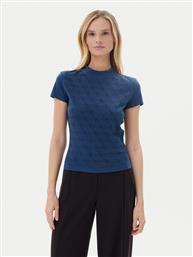 T-SHIRT W4BI26 J1314 ΣΚΟΥΡΟ ΜΠΛΕ SLIM FIT GUESS