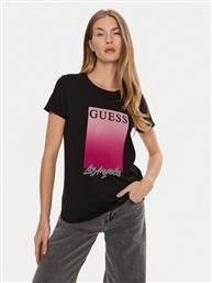 T-SHIRT W4BI30 JA914 ΜΑΥΡΟ REGULAR FIT GUESS από το MODIVO