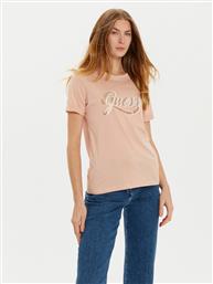 T-SHIRT W4YI09 JA914 ΡΟΖ REGULAR FIT GUESS από το MODIVO