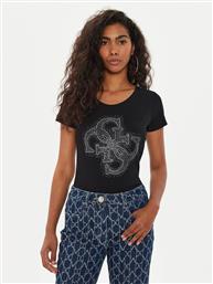T-SHIRT W4YI37 J1314 ΜΑΥΡΟ REGULAR FIT GUESS