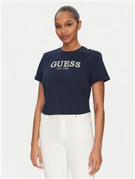 T-SHIRT W5GI15 K8FQ4 ΣΚΟΥΡΟ ΜΠΛΕ REGULAR FIT GUESS