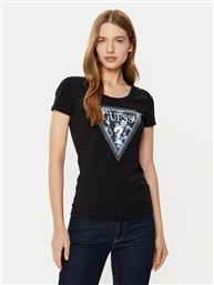 T-SHIRT W5RI00 J1314 ΜΑΥΡΟ REGULAR FIT GUESS
