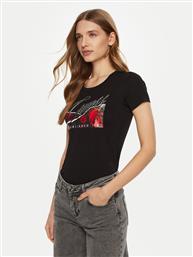 T-SHIRT W5RI03 J1314 ΜΑΥΡΟ REGULAR FIT GUESS