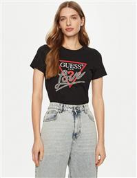 T-SHIRT W5RI10 I3Z14 ΜΑΥΡΟ REGULAR FIT GUESS