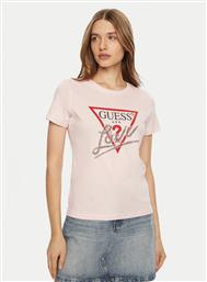 T-SHIRT W5RI10 I3Z14 ΡΟΖ REGULAR FIT GUESS