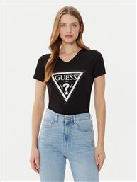 T-SHIRT W5RI21 J1314 ΜΑΥΡΟ REGULAR FIT GUESS