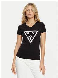 T-SHIRT W5RI21 J1314 ΜΑΥΡΟ REGULAR FIT GUESS