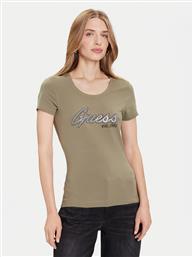 T-SHIRT W5YI16 J1314 ΠΡΑΣΙΝΟ REGULAR FIT GUESS