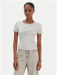 T-SHIRT W6RI22 KA0H1 ΓΚΡΙ SLIM FIT GUESS