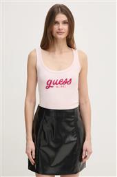 TOP CHENILLE ΧΡΩΜΑ: ΡΟΖ, W5RP03 KA0H1 GUESS