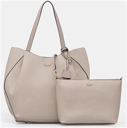 ΤΣΑΝΤΑ AMORETTE ΧΡΩΜΑ: ΜΠΕΖ, HWBG78 98240 GUESS