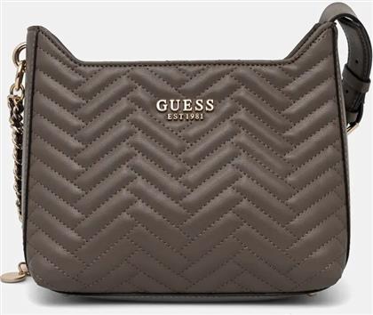 ΤΣΑΝΤΑ ANNING ΧΡΩΜΑ: ΚΑΦΕ, HWQG95 08180 GUESS