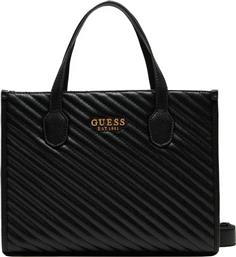 ΤΣΑΝΤΑ ΧΕΙΡΟΣ SILVANA 2 COMP TOTE HWQV8665220 ΜΑΥΡΟ GUESS