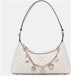 ΤΣΑΝΤΑ EVERLEE ΧΡΩΜΑ: ΑΣΠΡΟ, HWEG86 79180 GUESS