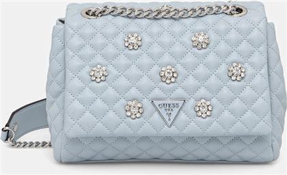 ΤΣΑΝΤΑ EVERLEE ΧΡΩΜΑ: ΜΠΛΕ, HWEY86 79210 GUESS