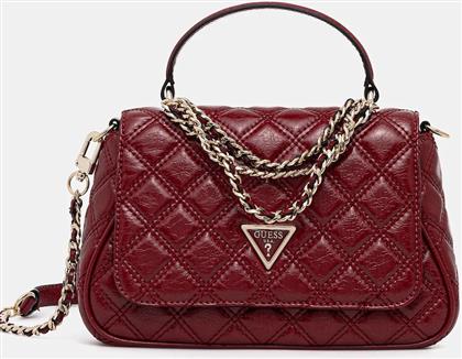 ΤΣΑΝΤΑ GIULLY ΧΡΩΜΑ: ΚΟΚΚΙΝΟ, HWTT96 73190 GUESS
