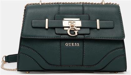 ΤΣΑΝΤΑ GREYSON ΧΡΩΜΑ: ΠΡΑΣΙΝΟ, HWBG92 06210 GUESS