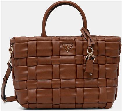 ΤΣΑΝΤΑ MARION ΧΡΩΜΑ: ΚΑΦΕ, HWWG80 72060 GUESS