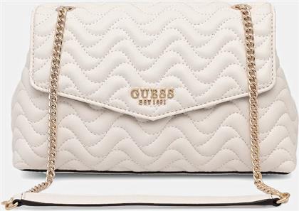 ΤΣΑΝΤΑ MELISANDRA ΧΡΩΜΑ: ΜΠΕΖ, HWQG96 53210 GUESS