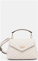 ΤΣΑΝΤΑ MELISANDRA ΧΡΩΜΑ: ΜΠΕΖ, HWQG96 53780 GUESS