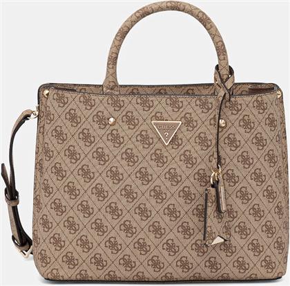 ΤΣΑΝΤΑ MERIDIAN ΧΡΩΜΑ: ΜΠΕΖ, HWSG69 74060 GUESS