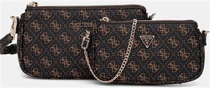ΤΣΑΝΤΑ NOELLE ΧΡΩΜΑ: ΚΑΦΕ, HWQG96 72710 GUESS
