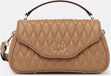 ΤΣΑΝΤΑ VALLA ΧΡΩΜΑ: ΚΑΦΕ, HWQG81 22200 GUESS