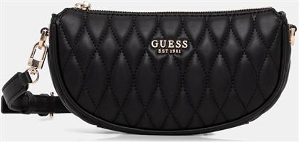 ΤΣΑΝΤΑ VALLA ΧΡΩΜΑ: ΜΑΥΡΟ, HWQG81 22720 GUESS