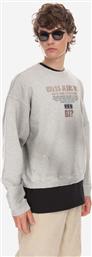 ΒΑΜΒΑΚΕΡΗ ΜΠΛΟΥΖΑ ΧΡΩΜΑ: ΓΚΡΙ, BLUZA USA CREWNECK SWEATSHIRT M2BQ03KBB40 A118 F3M2BQ03KBB40 A118 GUESS