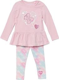 ΒΡΕΦΙΚΟ ΣΕΤ ΜΕ ΜΠΛΟΥΖΑ ΚΑΙ ΚΟΛΑΝ ''COTTON CANDY PINK'' - A5YG04K6YW4 ΡΟΖ GUESS