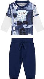 ΒΡΕΦΙΚΟ ΣΕΤ ΜΕ ΜΠΛΟΥΖΑ ΜΕ ALL OVER PRINT ΚΑΙ ΠΑΝΤΕΛΟΝΙ ΦΟΡΜΑΣ (2 ΤΕΜΑΧΙΑ) - I5BG17I3Z14 ΣΚΟΥΡΟ ΜΠΛΕ GUESS