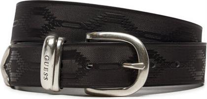 ΖΩΝΗ ΑΝΔΡΙΚΗ DESIGNED FOLK BELT M4BZ32 L0VH0 ΜΑΥΡΟ GUESS από το MODIVO