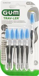 TRAV-LER 2.6MM - ISO 7 CODE (1619) ΜΕΣΟΔΟΝΤΙΑ ΒΟΥΡΤΣΑΚΙΑ ΣΧΕΔΙΑΣΜΕΝΑ ΝΑ ΑΦΑΙΡΟΥΝ ΠΕΡΙΣΣΟΤΕΡΗ ΠΛΑΚΑ 6 ΤΕΜΑΧΙΑ GUM