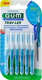 TRAV-LER INTERDENTAL BRUSH ΜΕΣΟΔΟΝΤΙΑ ΒΟΥΡΤΣΑΚΙΑ ΓΙΑ ΕΥΚΟΛΟ & ΚΑΘΗΜΕΡΙΝΟ ΚΑΘΑΡΙΣΜΟ ΑΝΑΜΕΣΑ ΣΤΑ ΔΟΝΤΙΑ 6 ΤΕΜΑΧΙΑ - 1.6MM - ISO 5 GUM