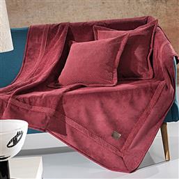 ΑΔΙΑΒΡΟΧΟ ΡΙΧΤΑΡΙ ΤΡΙΘΕΣΙΟΥ ΚΑΝΑΠΕ (170X300) RUBICON BURGUNDY NEW GUY LAROCHE