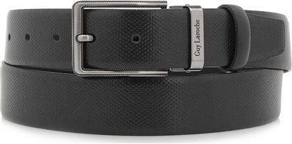 ΑΝΔΡΙΚΗ ΔΕΡΜΑΤΙΝΗ ΖΩΝΗ LEATHER BELT GL F303/1 ΜΑΥΡΟ GUY LAROCHE