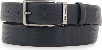 ΑΝΔΡΙΚΗ ΔΕΡΜΑΤΙΝΗ ΖΩΝΗ LEATHER BELT GL F303/4 ΜΠΛΕ GUY LAROCHE