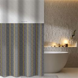 ΚΟΥΡΤΙΝΑ ΜΠΑΝΙΟΥ (180X185) ΜΕ ΤΡΟΥΚΣ BEVERLY ANTHRACITE GUY LAROCHE