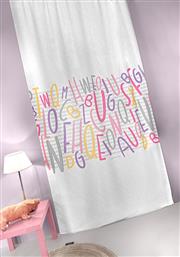 ΚΟΥΡΤΙΝΑ ΜΕ ΤΡΕΣΑ 145X270 BEBE LETTERS PINK (145X270) GUY LAROCHE