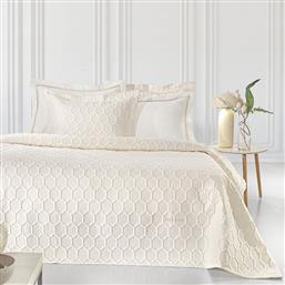 ΚΟΥΒΕΡΛΙ KING SIZE (ΣΕΤ 240X250) HIVE ECRU GUY LAROCHE