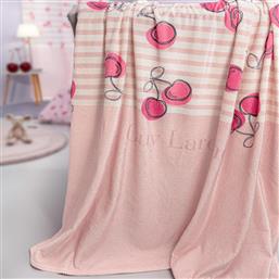 ΚΟΥΒΕΡΤΑ FLEECE ΜΟΝΗ (160X220) 2 ΟΨΕΩΝ CHERRIES GUY LAROCHE