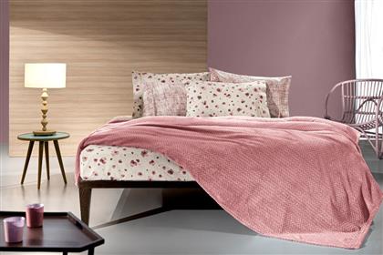 ΚΟΥΒΕΡΤΑ ΜΕ ΜΑΞΙΛΑΡΟΘΗΚΗ MICROFIBER VELOUR ΜΟΝΗ ROMBUS CORAL 160X220ΕΚ. (ΥΦΑΣΜΑ: MICROFIBER, ΧΡΩΜΑ: ΚΟΡΑΛΙ , ΜΕΓΕΘΟΣ: ΜΟΝΑ) - - 5206480591259 GUY LAROCHE