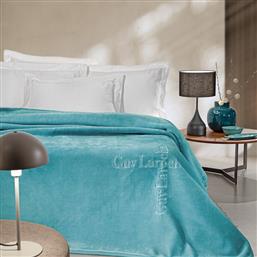 ΚΟΥΒΕΡΤΑ ΒΕΛΟΥΤΕ ΜΟΝΗ 160X220 LOGO PETROL (160X220) GUY LAROCHE