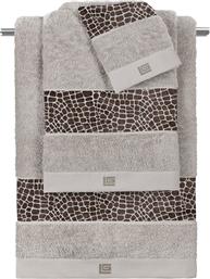 ΠΕΤΣΕΤΕΣ ΜΠΑΝΙΟΥ (ΣΕΤ 3ΤΜΧ) SAFARI CHOCO - SILVER 500GSM GUY LAROCHE