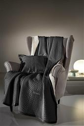ΡΙΧΤΑΡΙ CAPSULE ANTHRACITE 130X170CM + MAΞΙΛΑΡΟΘΗΚΗ 40X40CM GUY LAROCHE