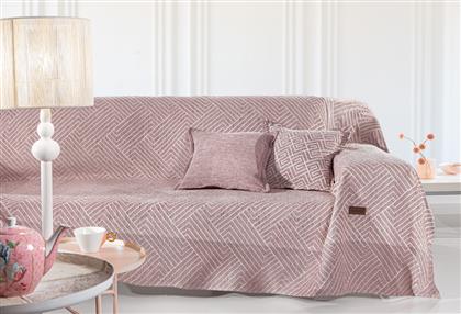 ΡΙΧΤΑΡΙ ΠΟΛΥΘΡΟΝΑΣ 180X150ΕΚ. POLYCOTTON CHENILLE GOYA OLD PINK (ΧΡΩΜΑ: ΡΟΖ, ΥΦΑΣΜΑ: 37% ΒΑΜΒΑΚΙ-21% POLYESTER-42% ACRYLIC) - - 5206480654398 GUY LAROCHE